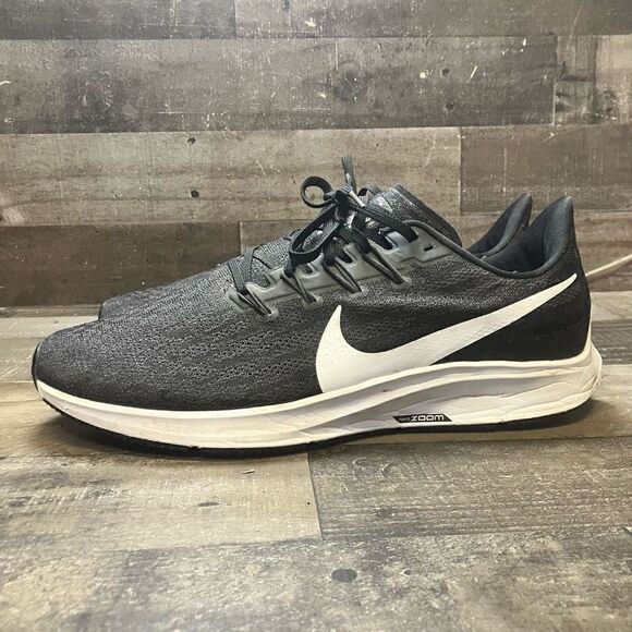 Nike Men’s Size 12.5 Air Zoom Pegasus Running Shoes Black Athletic Sneakers - Picture 4 of 8